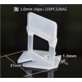 1.0mm Flat Clip of Tile Leveling System for 3mm-12mm Tile