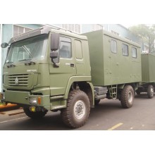 China Sinotruk 4X2 15ton HOWO Spezial Mobile Werkstatt Schwerlastwagen (QDZ5190YXWZ)