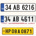 Daoming Car License Plate