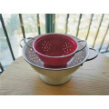 Enamel Steel Kitchen Colander Set 2