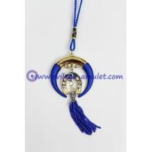 Blue Evil Eye with Horse Shoe Protection amulet car hanging decoration ornament