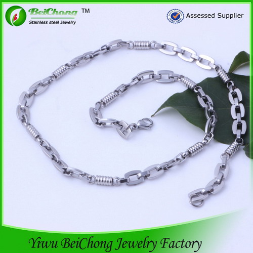 Rotation Silver Chain Necklace