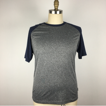 Men's Round Neck Short Sleeves grey T-shirt