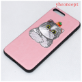 Capas para telefones celulares com bordado patch Flower TPU Unbreak