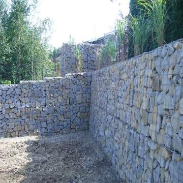 Dam protecting welded galfan gabion basket