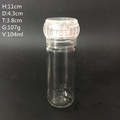 FDA High Quality Glass Salt and Pepper Spice Grinder Bottle with Cap