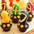 The safety of alphanumeric cartoon birthday candles