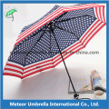 Vier Farbdruck Amerika Flagge Regenschirm