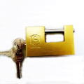 Imitate Brass Rectangular Padlock with Flat Key and Computer Key
