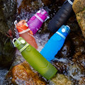 Outdoor Hiking Essential Filter Silicone Water Bottle