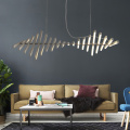 Home decorative black white led pendant light high lumen wave shaped italy design modern pendant light