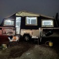 trailer de viajes para campamentos de campana emergente de campaña fuera de la carretera