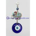 Elephant Wall Hanging Amulet Handmade Evil Eye Bead