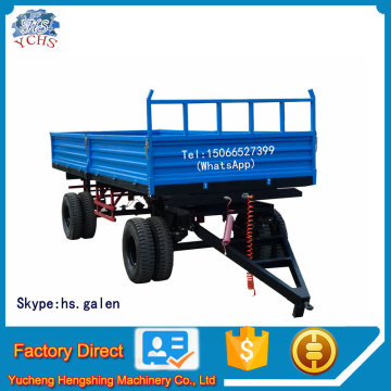 Factory Supply Double Axle Farm Trailer with Low Price for Sale