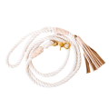 White Cotton Rope Dog Leashes