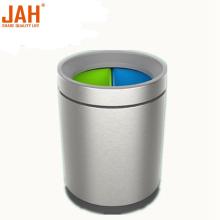 JAH Round Stainless Steel Sortable Recycling Waste Basket