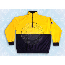 Hommes Nylon Jaune Sweat Shirt Half Zipper Safety Wear