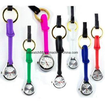 Jelly Silicone Hanging Loop Nurse Watch para Enfermeiros Médicos