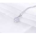 New Flower Cubic Zircon Pendant&Necklace Jewelry (CNL0214-B)