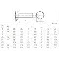 Sechskantschrauben DIN 931 (Halbfaden) Carbon Steel Sechskantschraube Grade 8.8 DIN933