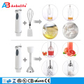 Mini batidora portátil de frutas con pilas para cocina, batidora de acero inoxidable / tarro de cristal, licuadora de vacío húmeda y seca