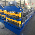 Double roof sheet metal working machine