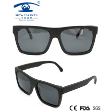 Gafas de sol de madera cuadrados de la fábrica de China