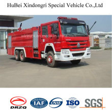 16ton HOWO Foam and Water Tank Type Fire Fighting Truck Euro 4