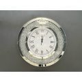 Round crushed diamond Clock