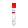 Additive free medical test tube for serum collection