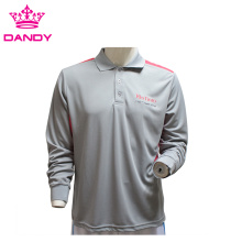 New OEM printed long sleeve polo shirts