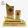 Free Sample Alloy Enamel Veitnam Custom Gold Militarty Souvenir Trophy