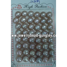 Half drilled pearl AAA grade 10mm, purple