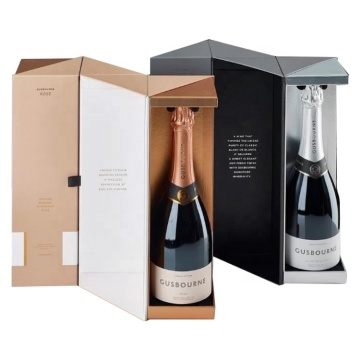 Side open full display paper wine gift box