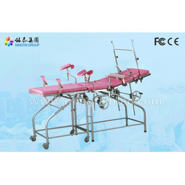 Stainless steel examination table (with auxiliary board)