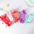 Chocolate paper box with ribbon knot