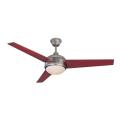 L-E-D indoor 52" ceiling fan with wall control