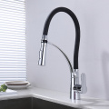 Black Silicon Hose Pull Out Kitchen Faucet