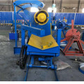 Electric and hydraulic uncoiler machine