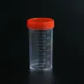 Professional disposable 40ml urine container with screw cap