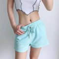 custom plain 100% cotton french terry jogging women sweat shorts