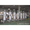 Self-cleaning water filter housing for industry water treatment