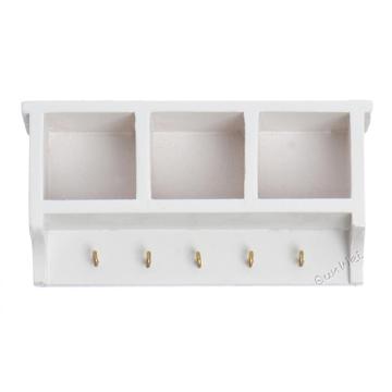 1/12 Scale Dolls' House Wall Shelf Storage Baskets