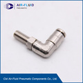 Air-Fluid Nickel-Plated Elbow 90  Swivel Grease Fitting