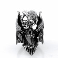 Exaggeration open mouth skull ring for Single man