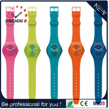 Montre promotionnelle à prix réduit en silicone pour dames (DC-1203)