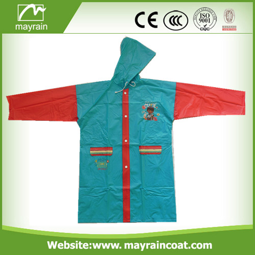 Colorful Printing Kid' s Raincoat