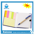 Cuaderno de papel con pegatinas de planificador coloridas672