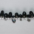 arroz preto forma água doce shell beads