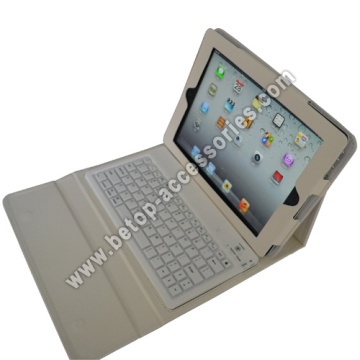 IPAD clavier bluetooth avec étui en cuir